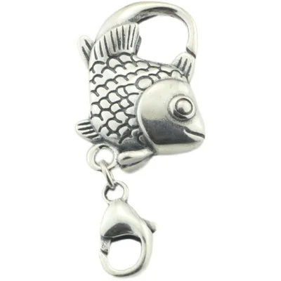 925 Sterling Silver Cartoon Butterfly Fish Star Animal Heart Flower Clasp Lobster Lock Beads Charm Fit Troll Jewelry Bracelet