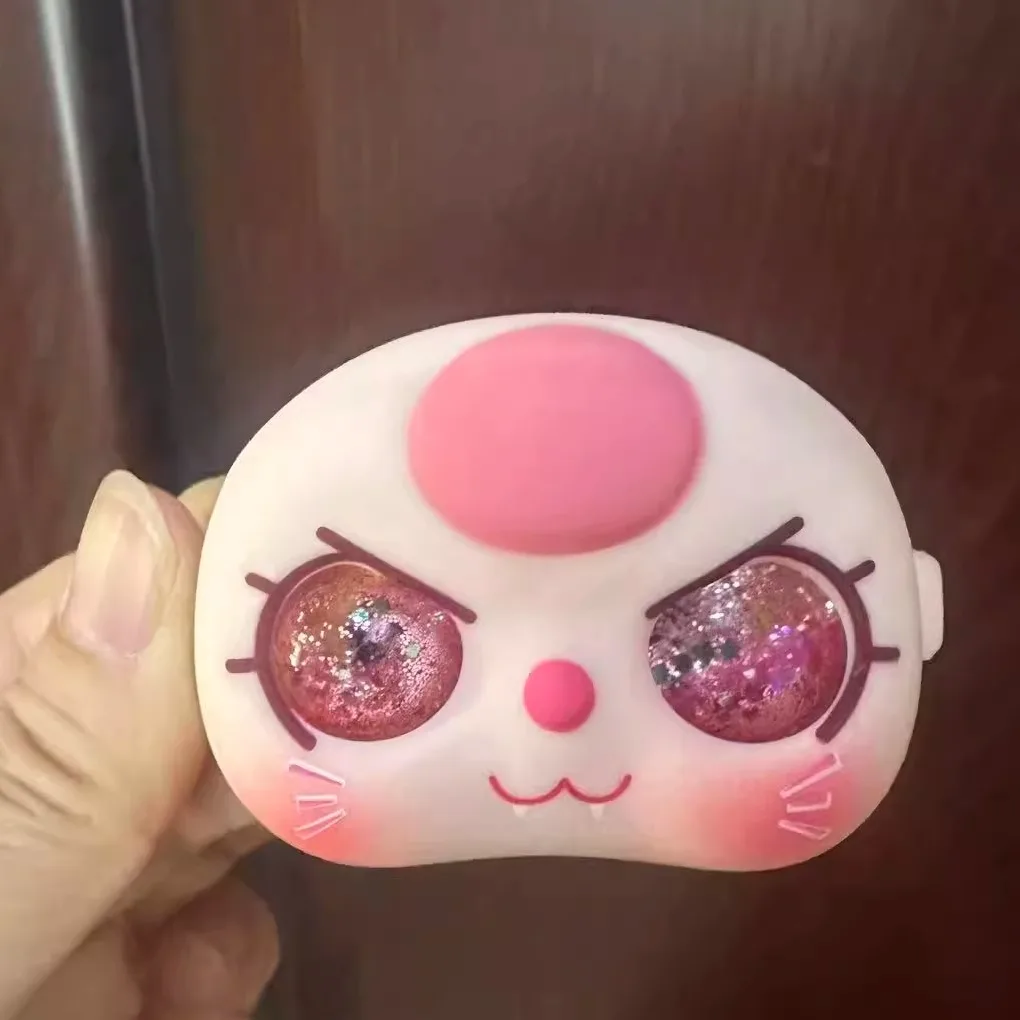 In Stock Hot Suitable For 80% Baby Three Cute Cat Face Expression Handmade Vinyl Faces Substitute High Quality Accessory Toy