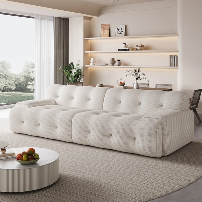 

White Modern Unique Sofa Cushion Relax Cloud Designer Loveseat Sofa Nordic Reading Juego De Muebles Para Sala Home Furniture