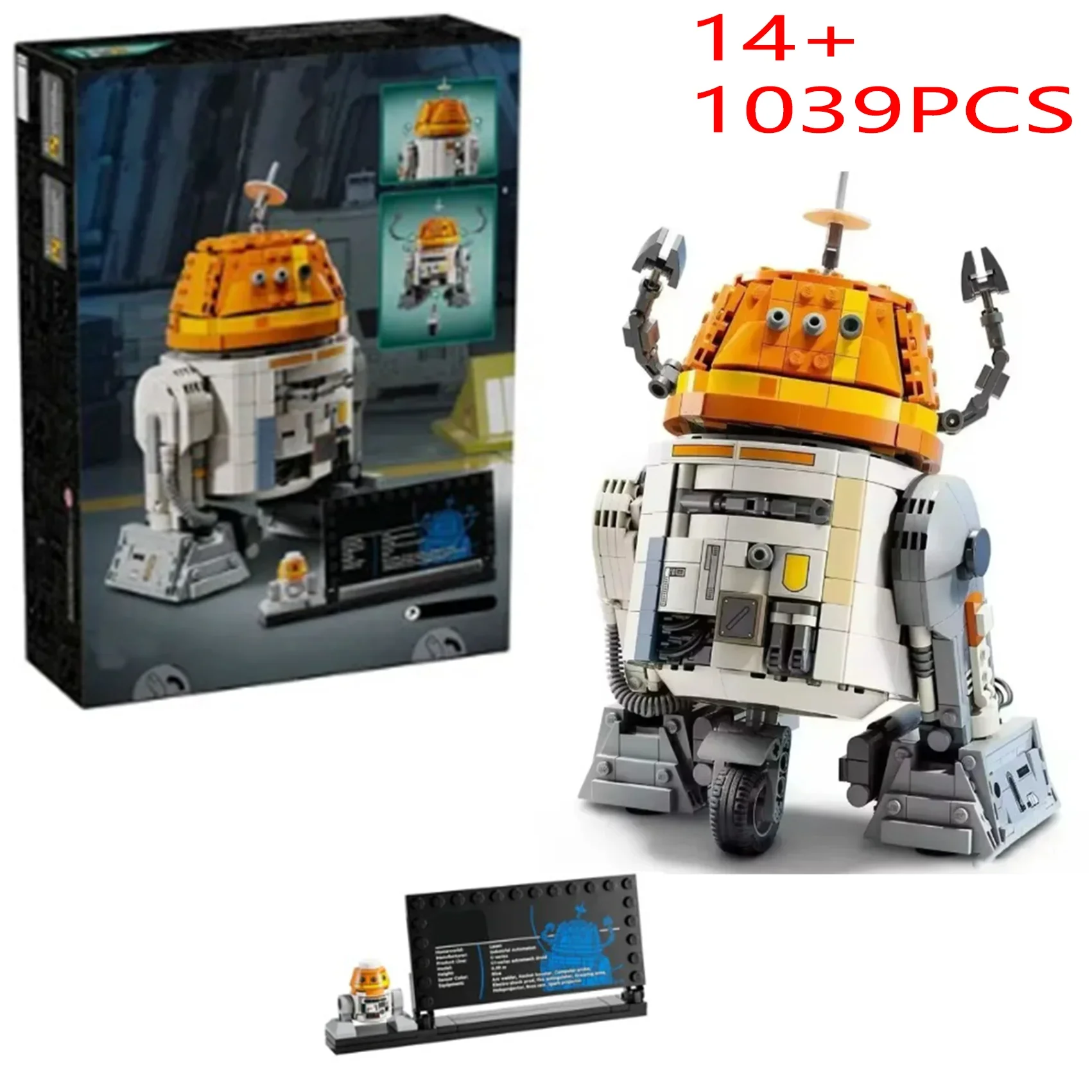 1039 ชิ้น 2025 ใหม่ 75416 หุ่นยนต์อัจฉริยะ C1-10P ชุดหุ่นยนต์ ตัวต่อบล็อก ของเล่นตัวต่อ รูปสัตว์เลี้ยงน่ารัก ของขวัญคริสต์มาส ของขวัญวันเกิด
