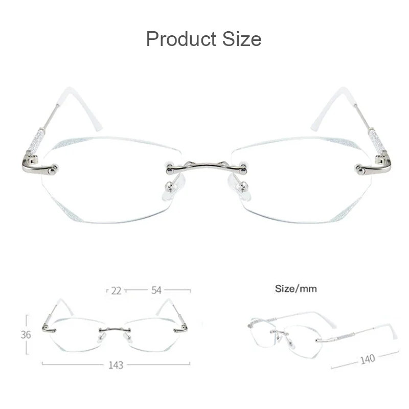 New Trendy Ladies Reading Glasses Anti Blue Light Unisex Women Presbyopic Eyewear Optical Far Sight Eyeglasses Diopter 0 To +4.0