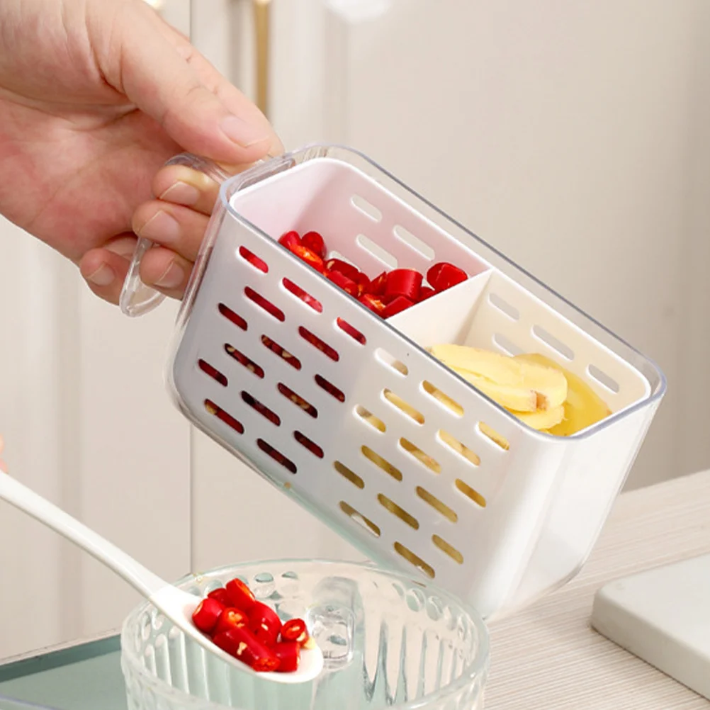 

Пластиковые контейнеры для хранения в холодильнике, более четкий ящик, сменная ручка, герметичные отсеки, хранение свежих фруктов и овощей