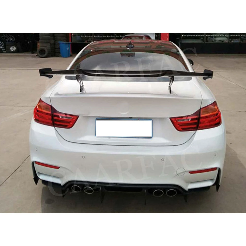 Universal Sedan Car Carbon Fiber Modified Rear Spoiler Boot Racing Tail Wings For BMW M3 M4 M5 M6 F90 M Style FRP GT Spoiler