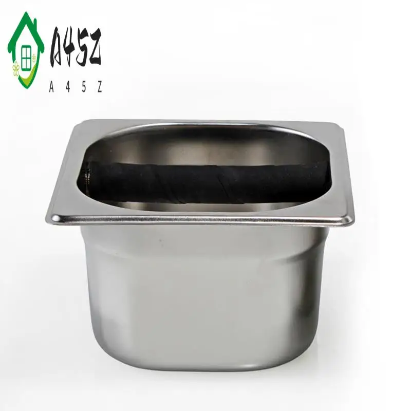 

A45Z-Кофейный молоток из нержавеющей стали, деревянный контейнер для кофейной гущи, коробка для бариста, ведро для остатков кофе, мусорное ведро