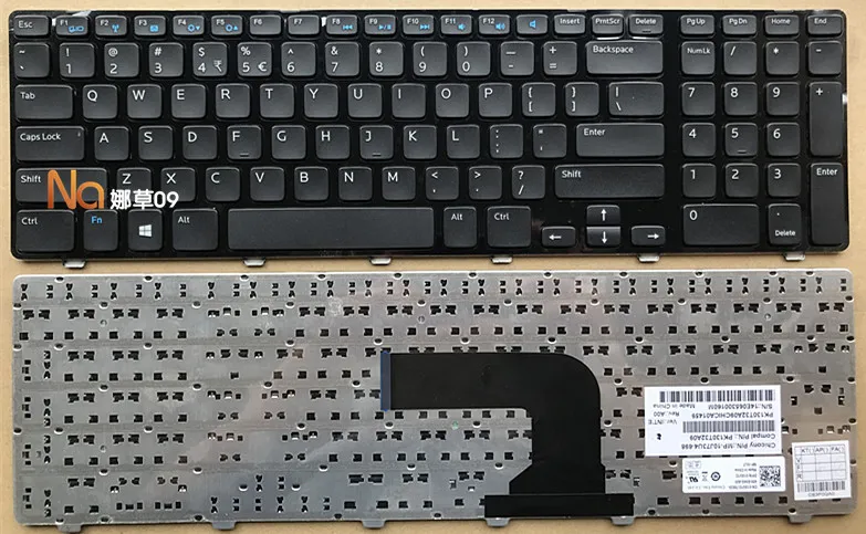 New For Dell Inspiron 17 3721 17 3737 17R 5721 17R 5737 laptop US Keyboard