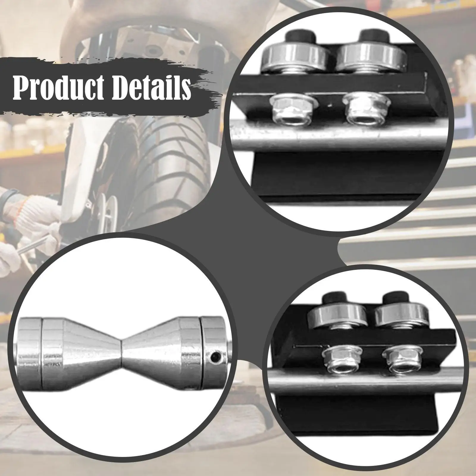 Iron Motorcycle Wheel Balancer Manual Tire Alignment Accessory for Shop Garage and Home Use