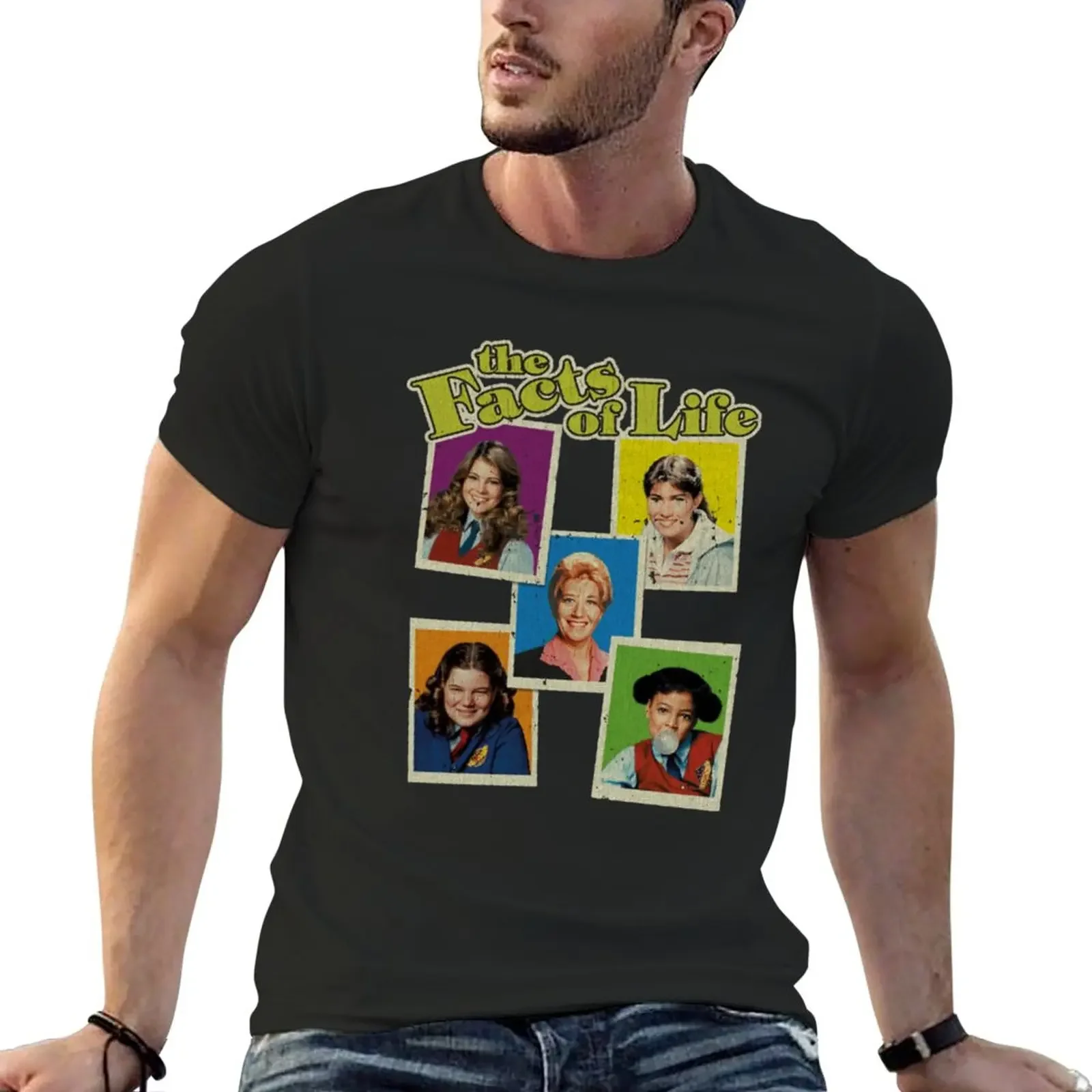 

New The Facts of Life 70s T-Shirt oversized t shirts funny t shirts clothes for men