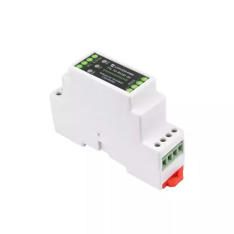 WAVESHARE Industrial-grade Rail-mounted TTL to RS232 Serial Port Converter with Multiple Isolation Protection Circuits