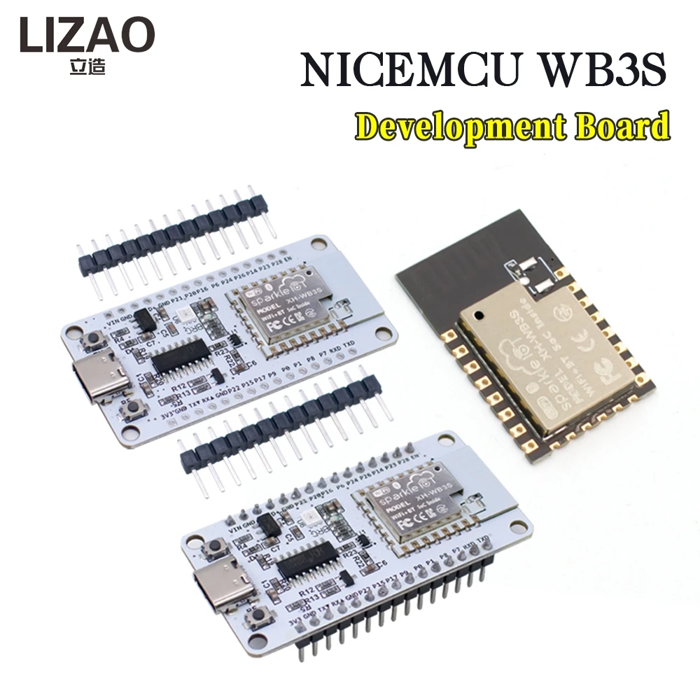 Плата разработки NiceMCU WB3S с WiFi и Bluetooth, встроенный чип BK7238, поддержка Arduino для проектов IoT и умного дома
