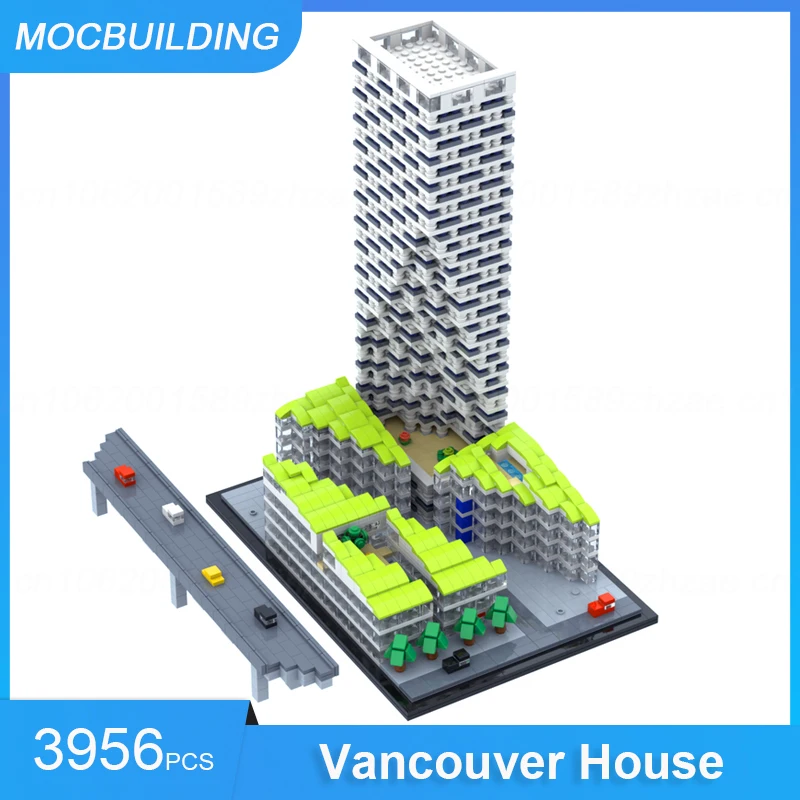 Moc Bausteine Vancouver Haus Granville Brücke Modell DIY montieren Ziegel Architektur pädagogische Weihnachten Spielzeug Geschenke 3956pcs