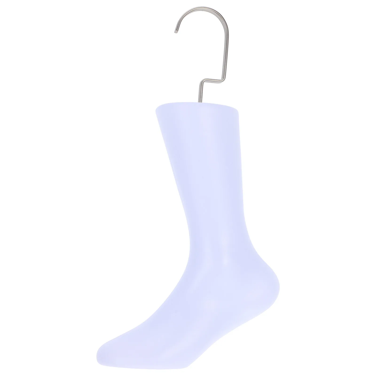 Foot Mannequin Display Stand for Socks, Jewelry & Footwear – Plastic ABS Seamless Hook Base