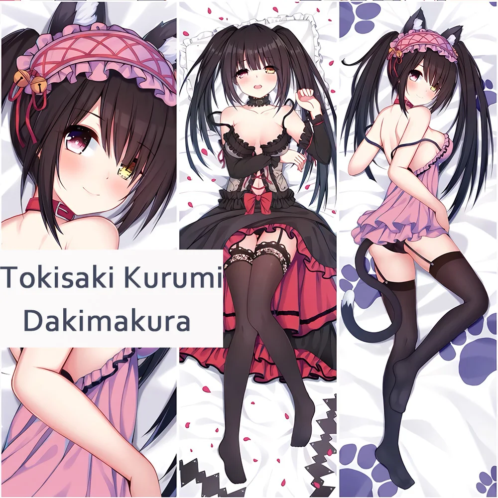 

Date A Live Kurumi Tokisaki Dakimakura Cosplay Body Pillow Case Soft Anime Cushion Cover Otaku Bedding Gift