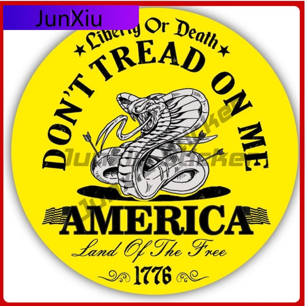 

Liberty Or Death Dont Tread On Me America Vinyl Sticker Patriotic Off Road Car Truck Land Of The Free Decal Camper Van Stickers