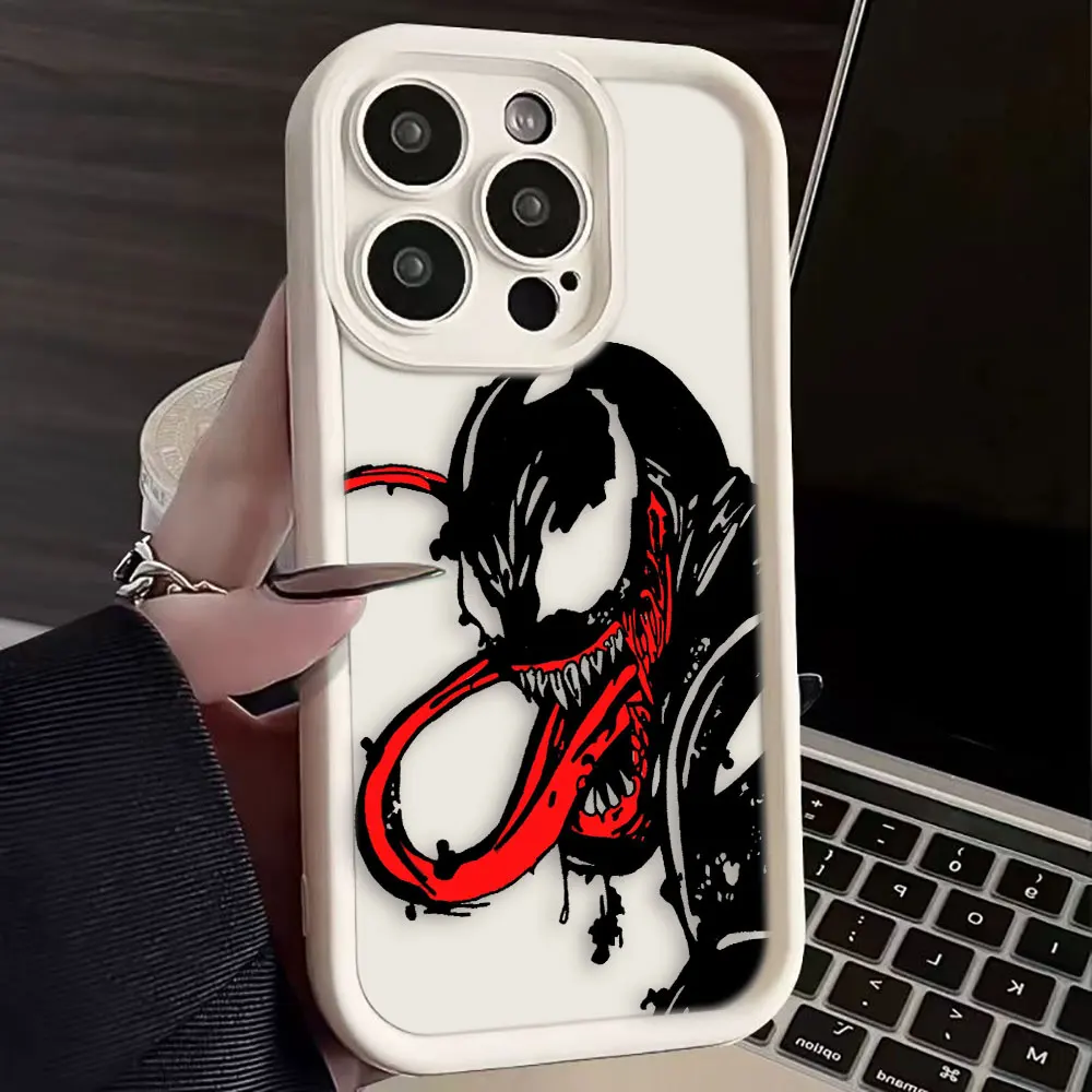 Marvel Comics Venom Phone Case For VIVO V11I V15 V20 V23 V23E V25 V27 V27E V29 V30 X60 X70 X80 X90 X100 Silicone Case Funda Capa image 6