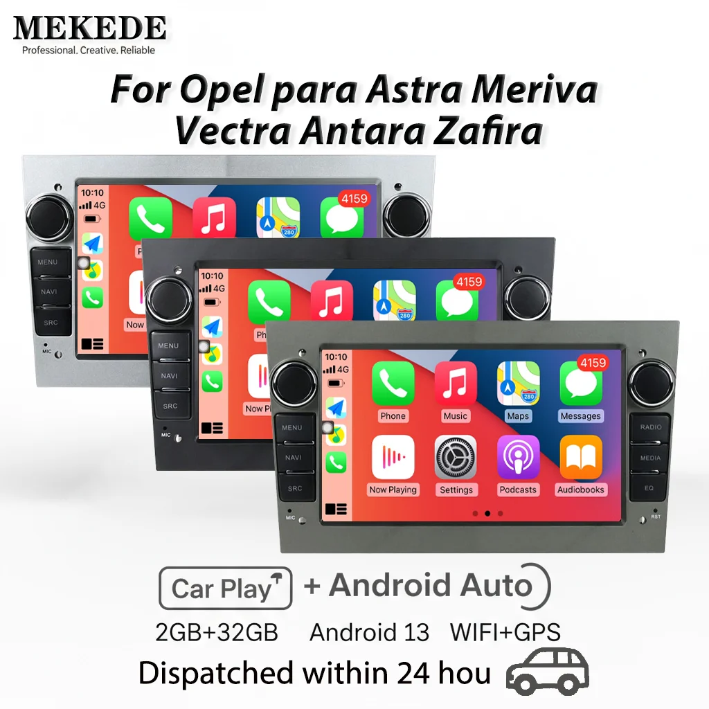 MEKEDE 7 بوصة راديو السيارة Carplay GPS مشغل MP5 لأوبل أسترا H J 2004 فيكترا فوكسهول انتارا زافيرا كورسا C D فيفارو ميريفا فيدا #1