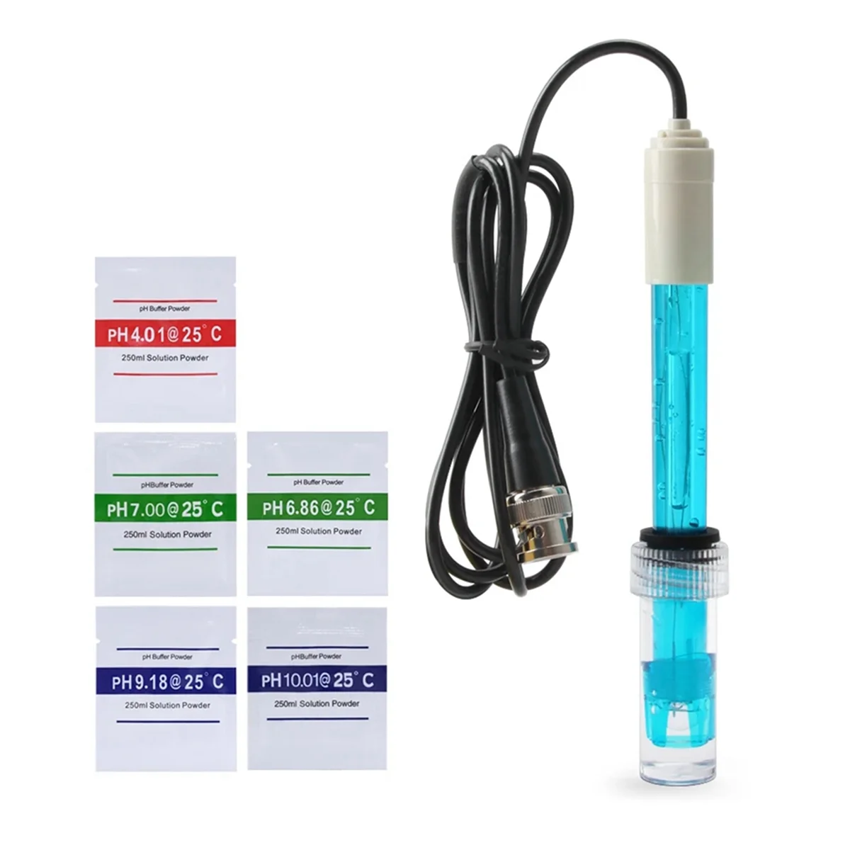 

N21R PH Replacement Probe with BNC Interface 300cm Cable 0-14 PH Q9 Probe Controller Oxidation-Reduction Potential Sensor