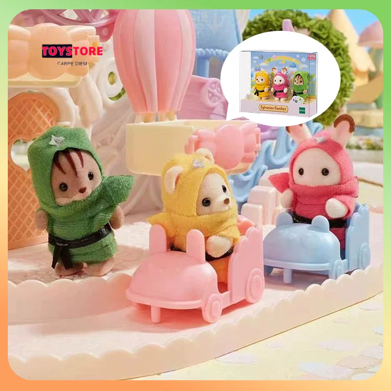 

Sylvanian Family Ninja Trio Dress up cute Dolls Series Baby Ternurines Sylvanian Families Desktop Decoration Dolls Birthday Gift