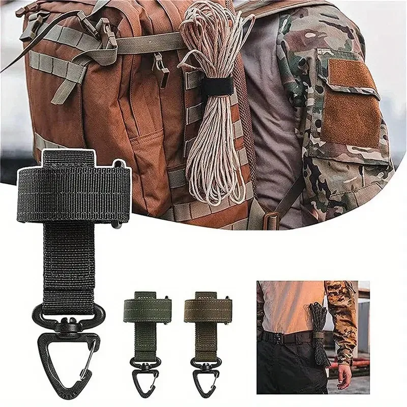 Bergbeklimming Gesp Outdoor Sleutelhanger Tactische Versnelling Clip Keeper Zakje Riem Sleutelhanger Handschoenen Touwhouder Militaire Haak Camping