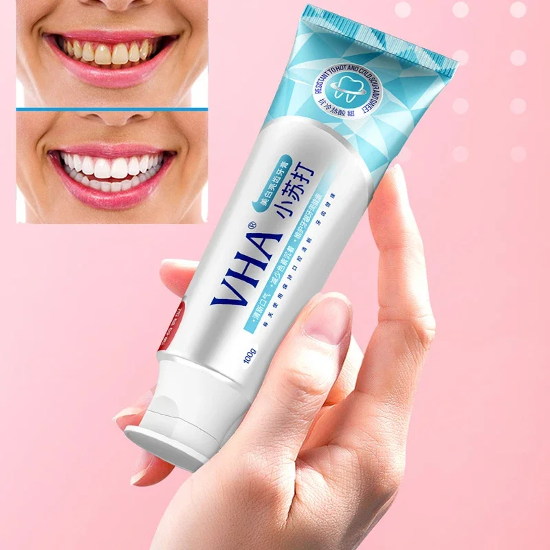 Sdotter Toothpaste Baking Soda Teeth Whitening Toothpaste Deep Cleaning Xylitol Toothpaste Removes Stains Fresh Breath Clareador