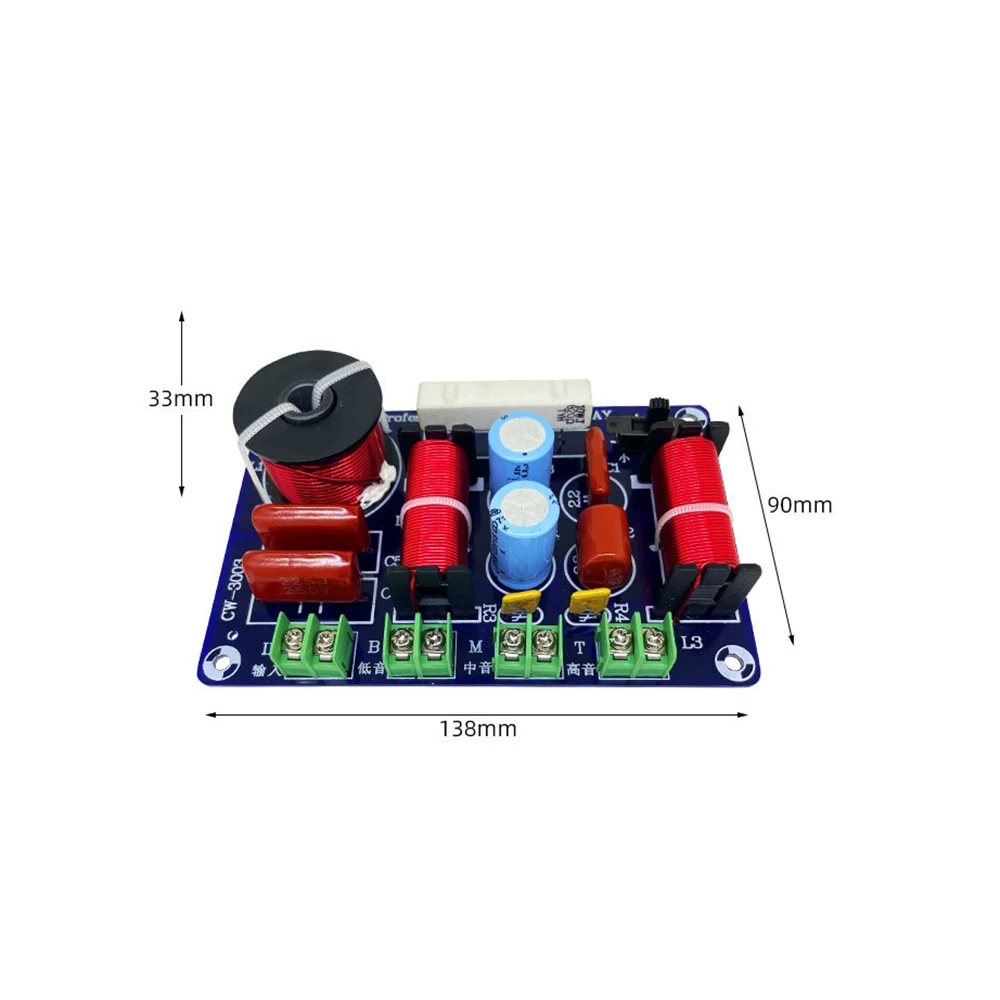 Altoparlante 250W 850/5200/5500Hz divisore di frequenza sistemi Audio domestici Treble modulo Crossover Audio per bassi medi