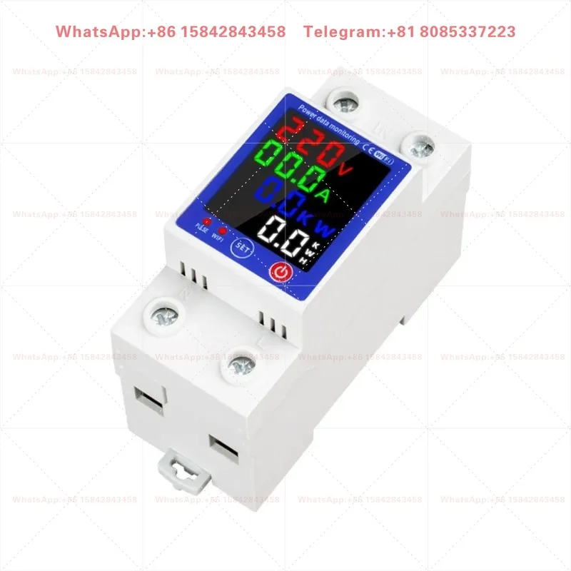 Smart WiFi Prepaid Circuit Breaker Color Screen Leakage Overvoltage Undervoltage Timer Meter