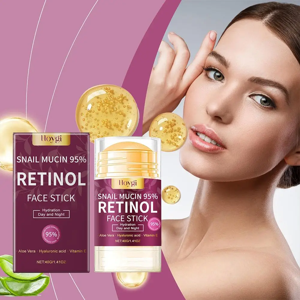 40g Retinol desvanecimiento líneas finas crema en barra facial hialurónico cuidado de levantamiento profundo piel 95% crema hidratante MUCIN SNAIL Hydrati Z5Z1