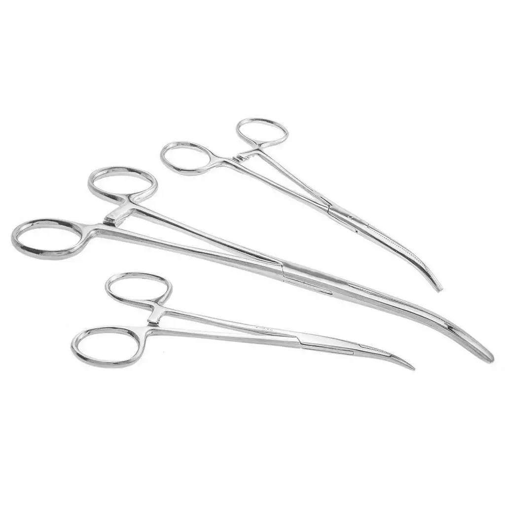 Mosquito Hemostatic Forceps Stainless Steel Straight Head Instrument Durable Hemostat for Medical School Training