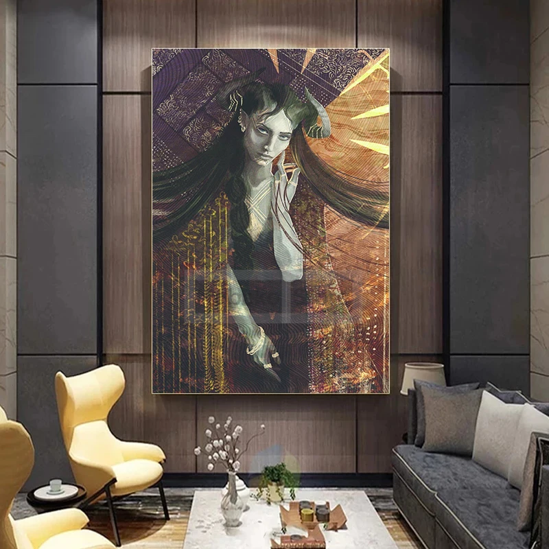 Classic RPG Games Dragon Age Fan Poster Dungeons and Dragons Game Prints Canvas Painting Wall Art Pictures Home Room Decoration