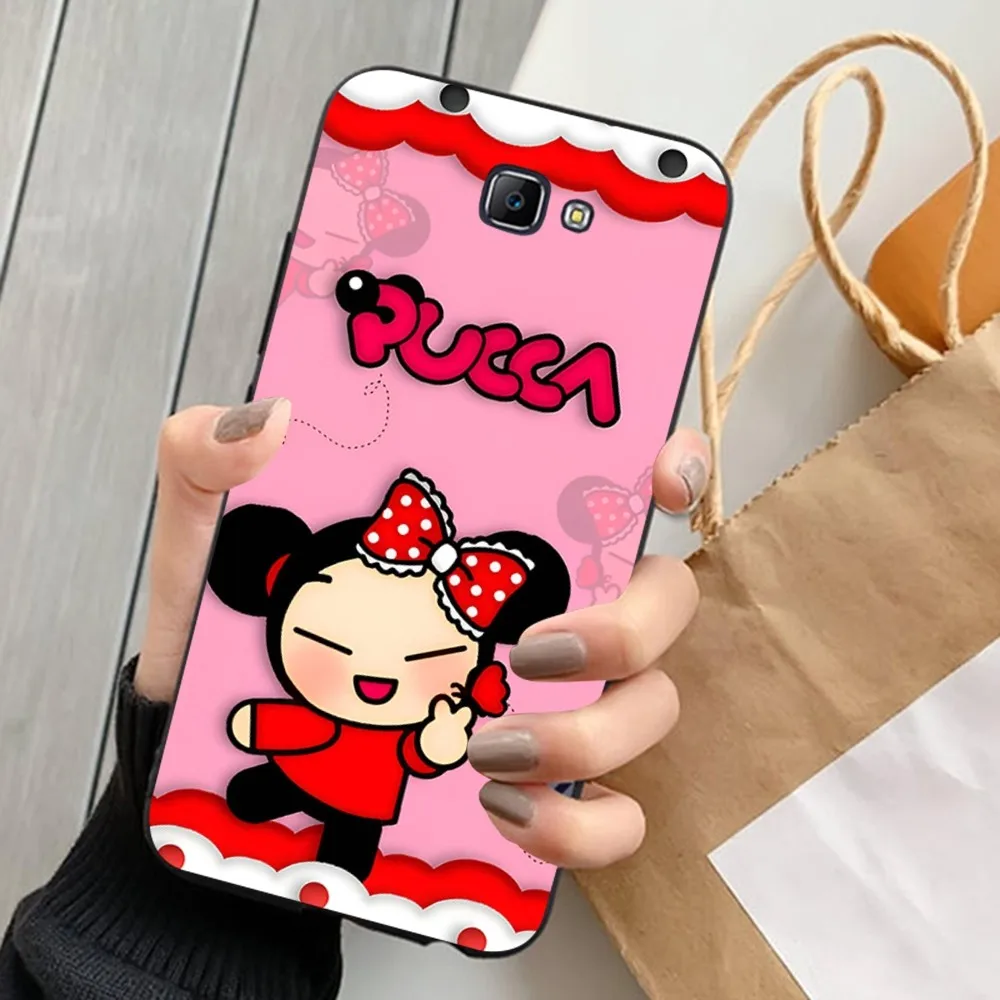 Cute Cartoon Pucca Garu Phone Case For Samsung J 7 plus 7core J7 neo J6 plus prime J6 J4 J5 Mobile Cover