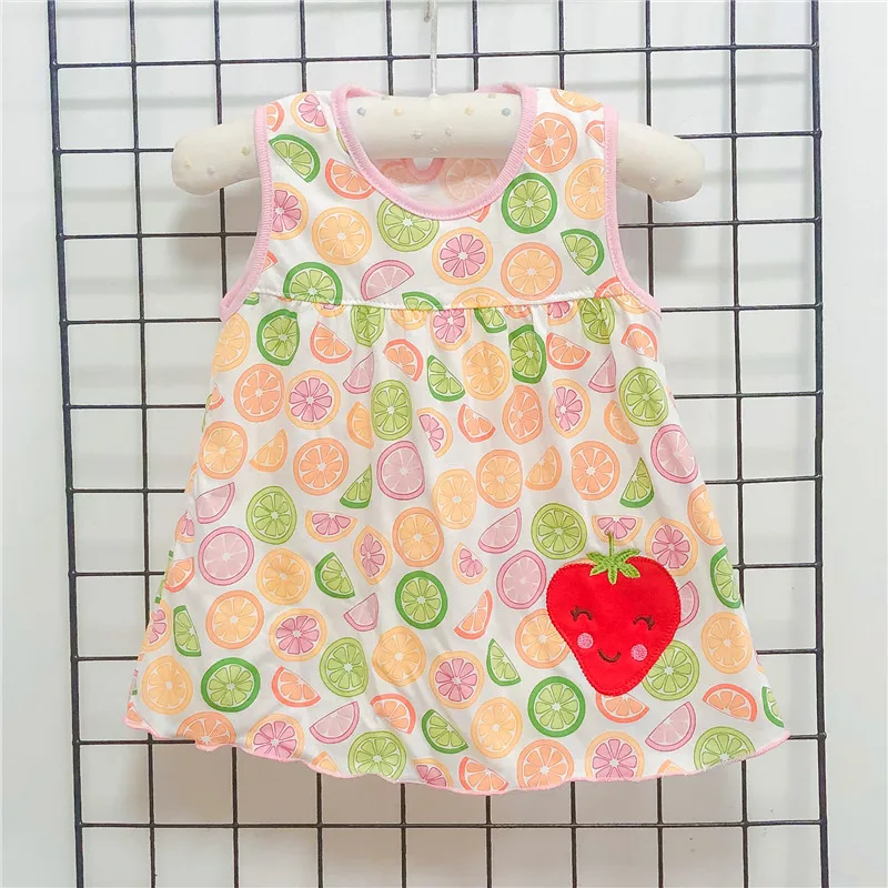 New Baby Summer Dress Kids clothes 0-24M New borns Cotton Flower Dresses Baby Girls Summer Multi Pattern Clothes