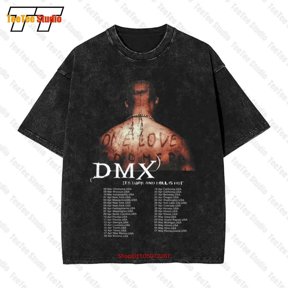 

Dmx Its Dark And Hells Hot 20Th Anniversary Tour 2019 Vintage Oversized T-Shirt XUJR