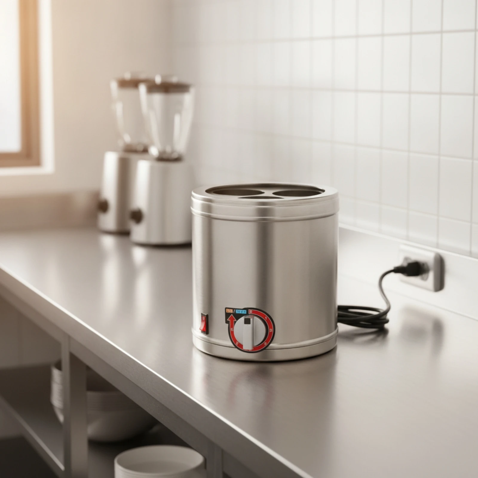Electric Sauce Warming Machine Long-Lasting Stainless Steel Sauce Warmer Commercial Chocolate Warmer Corrosion-Resistant