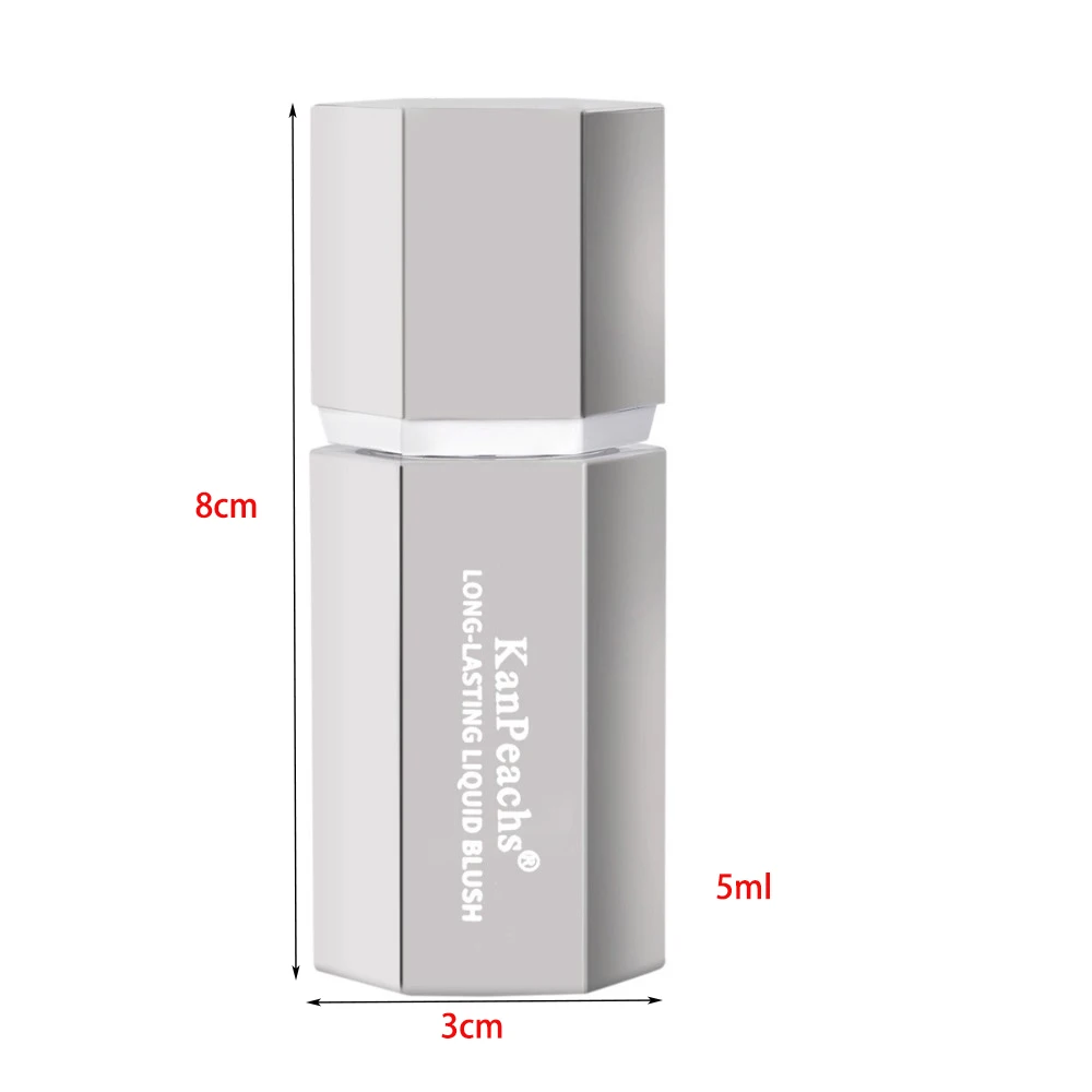 Nieuwe multifunctionele vloeibare blusher Langdurige waterdichte blush make-up met sponstip Wangen Vloeibare blush crème make-up cosmetica
