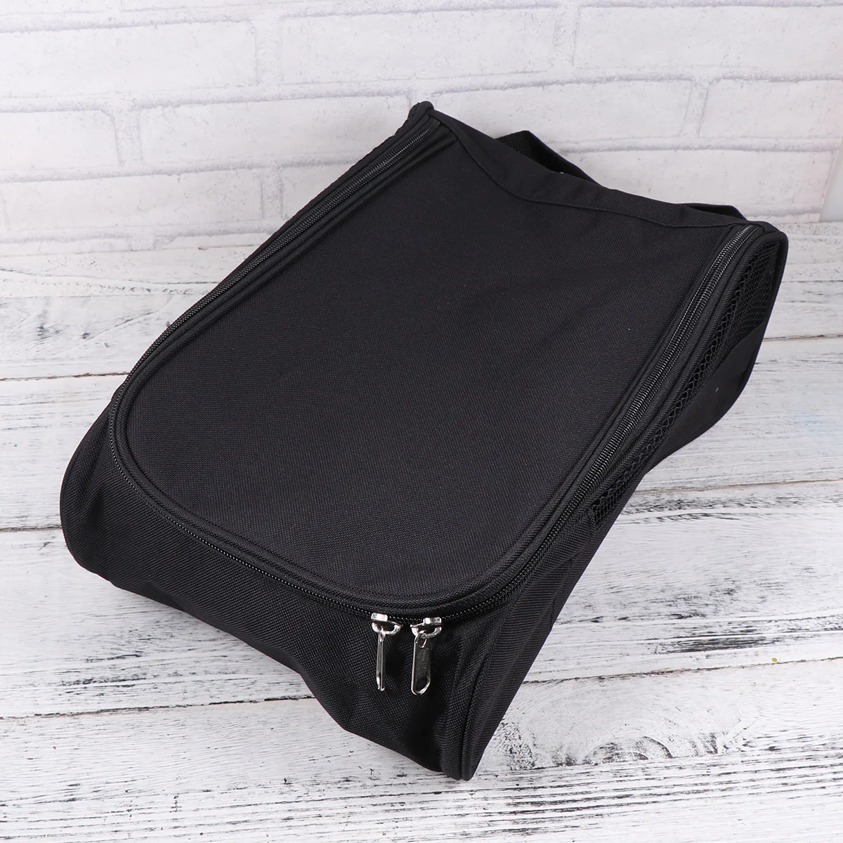 حقيبة حمل أحذية الجولف المحمولة، نسيج شبكي للتهوية، لا مزيد من الأحذية الرائعة مع حقيبة أحذية سوداء للملابس النظيفة #2