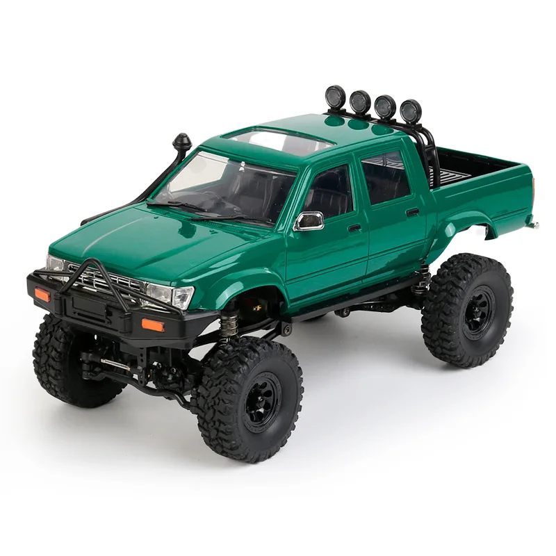 جديد الأخضر Wpl C64-1 1/16 rc 4x4 على الطرق الوعرة مركبة جميع التضاريس تسلق شاحنة بيك اب التحكم عن بعد محاكاة نموذج للأطفال هدية