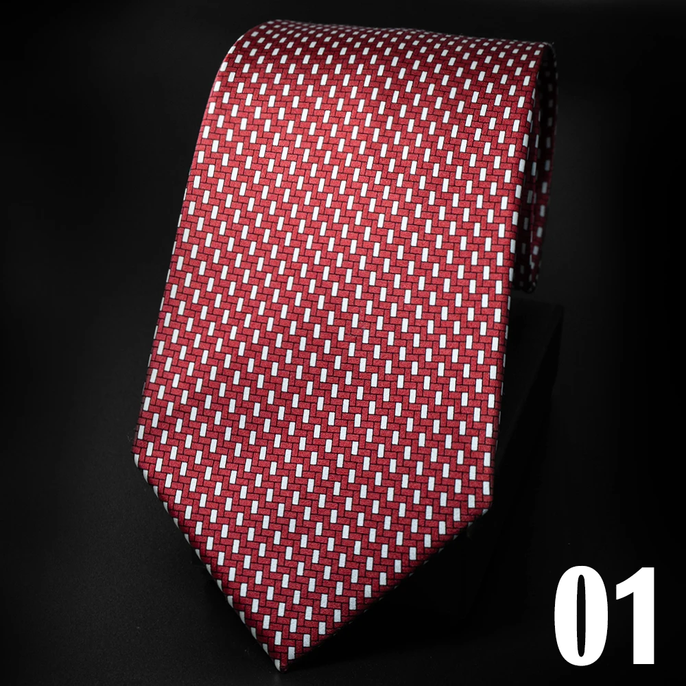 100% Real Silk Men Necktie 10cm Wide Classic Business Formal Neck Tie Luxury Pure Natural Silk Knit Woven Necktie For Wedding