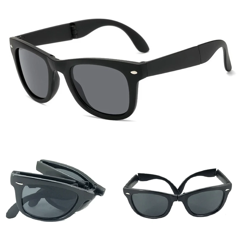 Neue Modische Faltbare Sonnenbrille für Herren Markendesigner-Brillen für Damen Faltbare Modische Quadratische Tragbare Outdoor-Sport-Sonnenbrille für Männer – Detail 7