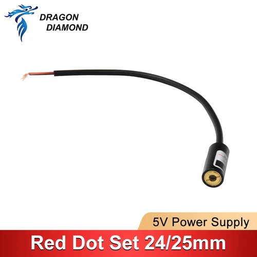 Imagen 2 del producto Módulo de diodo conjunto de punto rojo posicionamiento DC 5V para cabezal de corte de grabado láser Co2 DIY