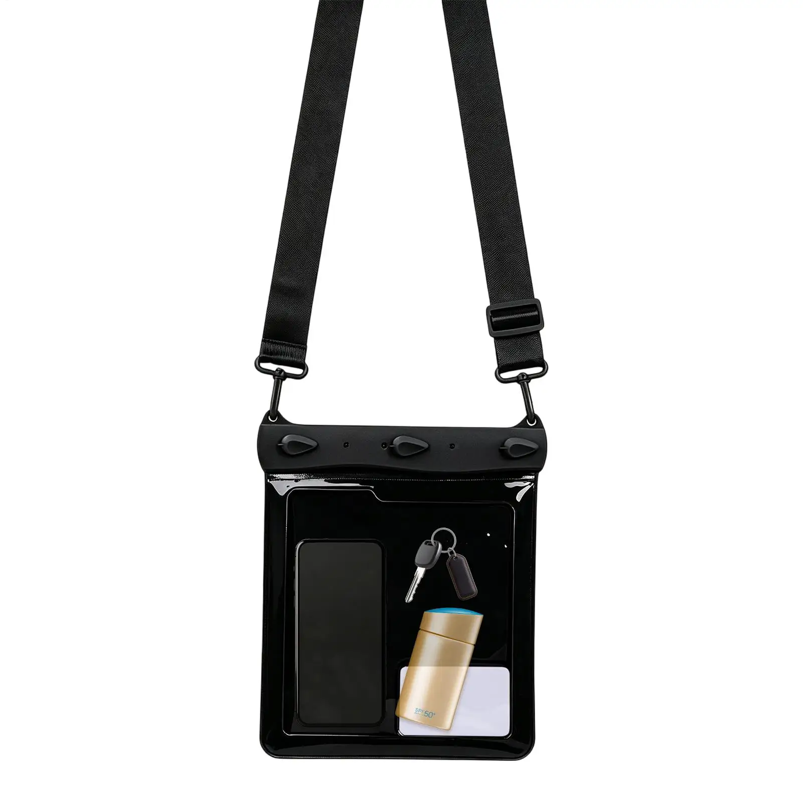Cell Phone Waterproof Pouch Screen Large Shoulder Bag Underwater Phone Bag For Cruise Travel Pool Rafting Diving Snorkeling Ship