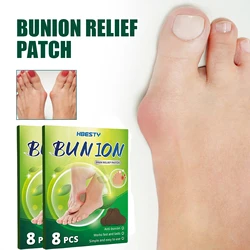 8pcs Gout Treatment Patch Finger Toe Bunion Pain Relief Plaster Foot Joint Bone Thumb Corrector Stickers Anti Bunion Patches