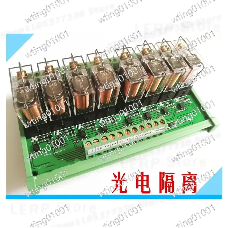 for 8 Channel Relay Driver Module PLC Microcontroller Optocoupler Isolation Signal Amplifier Board
