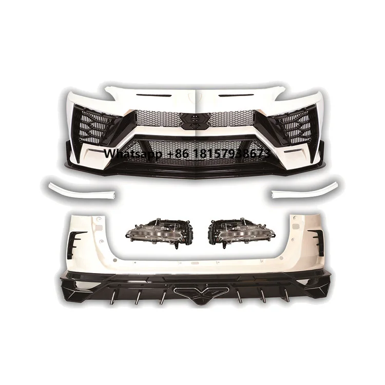 

High Quality 2016-2020 Fortuner Upgrade Front Rear Bumper Grille Conversion Kits Bodykit for Lamborghini Style Body Kit