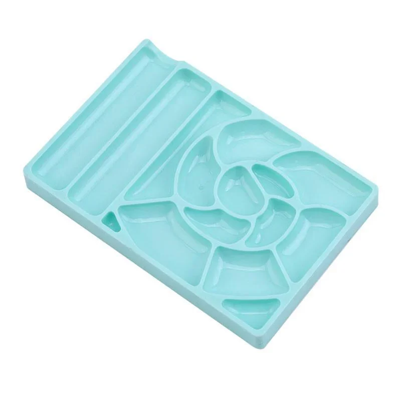 Rejillas de tonificación de placas de paleta de uñas de acuarela, soporte de dibujo de pintura de esmalte de uñas de Gel, herramientas de manicura