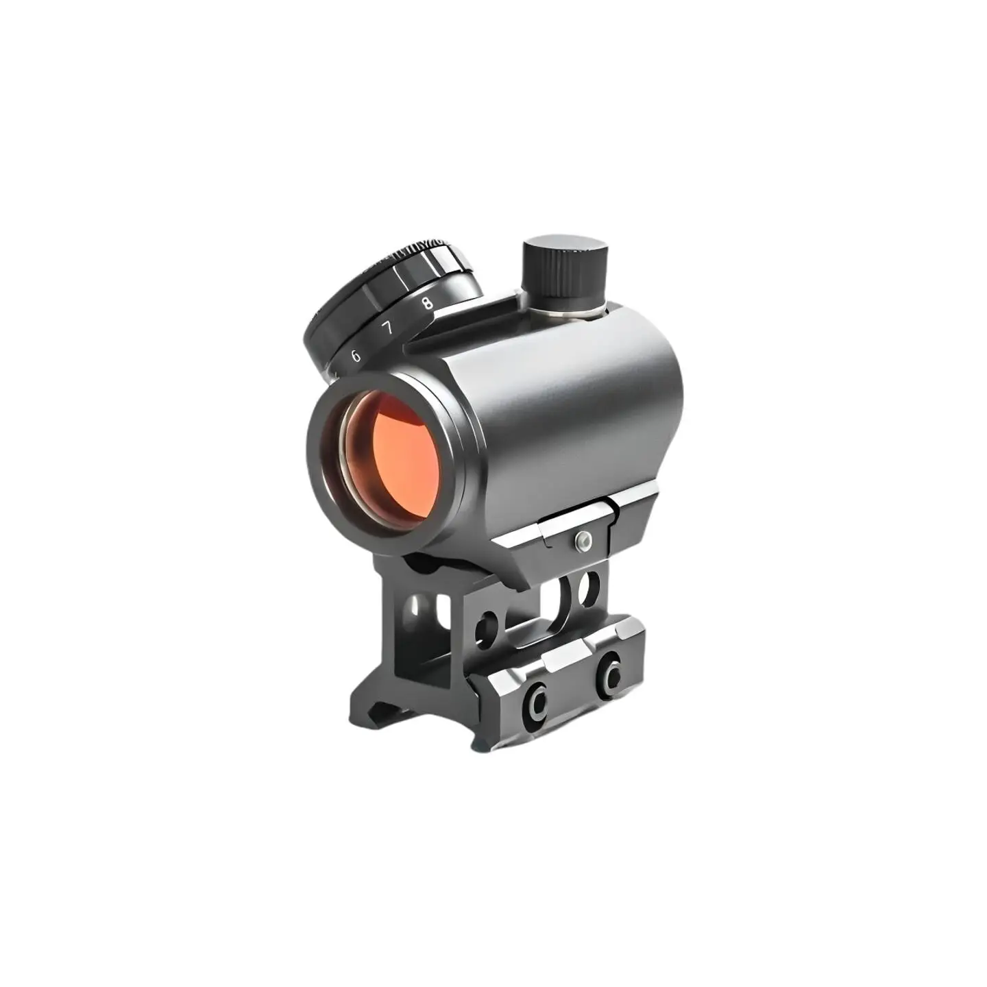 光学ホログラフィックレッドドットサイト、上下左右調整可能、20mm高さ調整ベース、弓用おもちゃ望遠鏡、アウトドアキャンプ旅行用