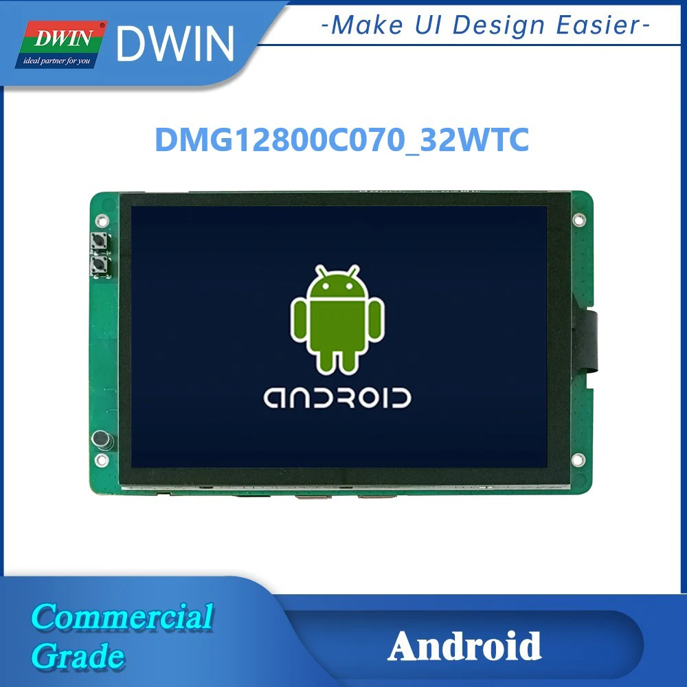 DWIN 7 Inch 800*1280 Commercial Android Intelligent Display RK3566 Android11 IPS Wide Viewing Angle Capacitive Touch Panel