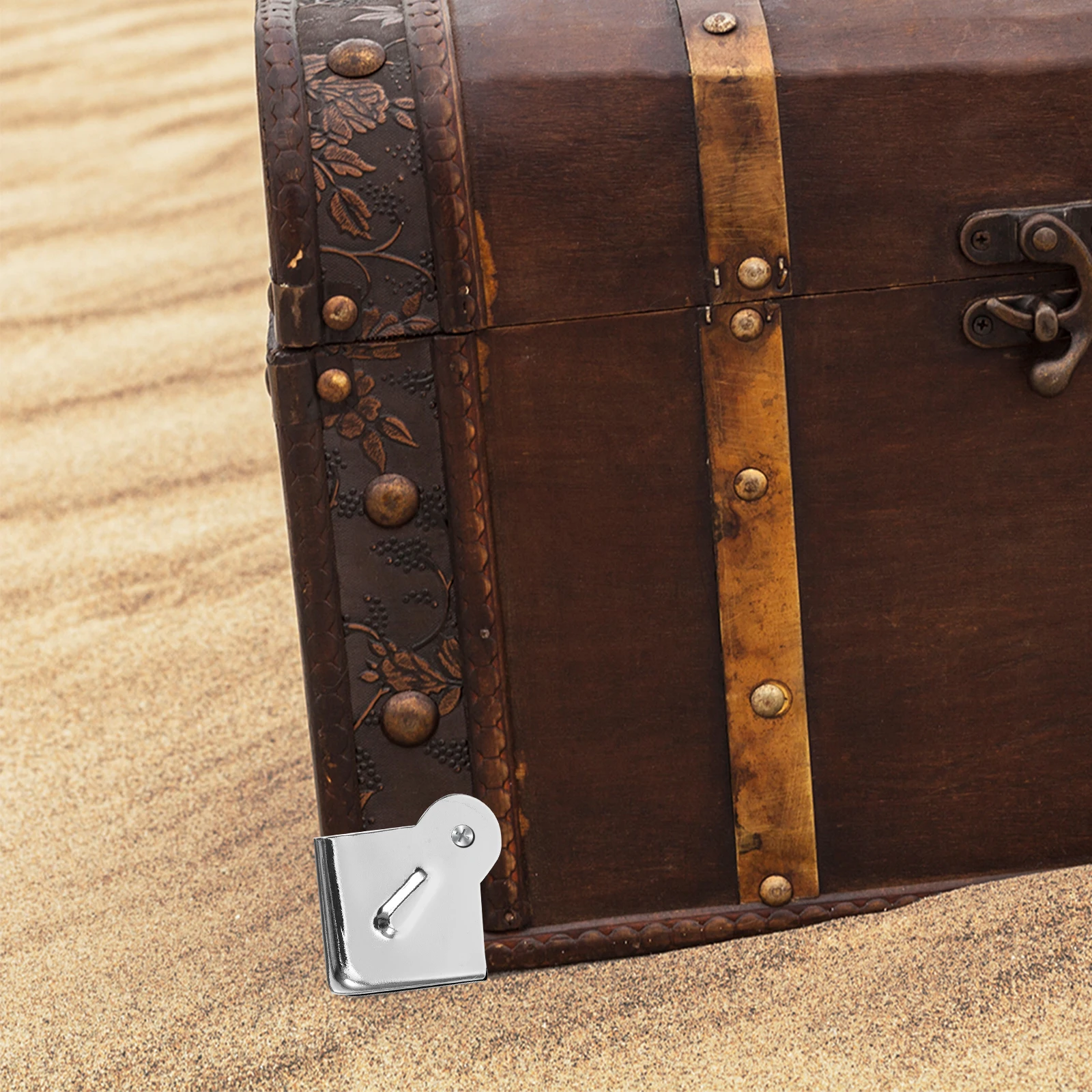 12Pcs 34Mm Corner Protectors for Toolboxes Cases Flight Cases Metal Edge Protection Brackets Sturdy Waterproof Hardware