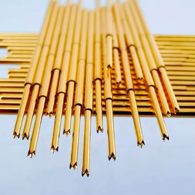 PAL75 Series Gold Plated Brass Spring Test Probe Test Pin Pogo Pin Electric Detection Needle PCB Test PL75-B PL75-B1 1.01mm 34mm