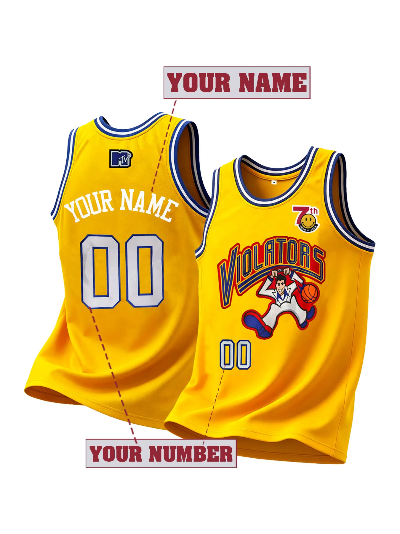 Custom Basketball Jersey Personalized Name and Number Embroidered Breathable Sportswear Unisex Birthday Gift Team Sleeveless Top