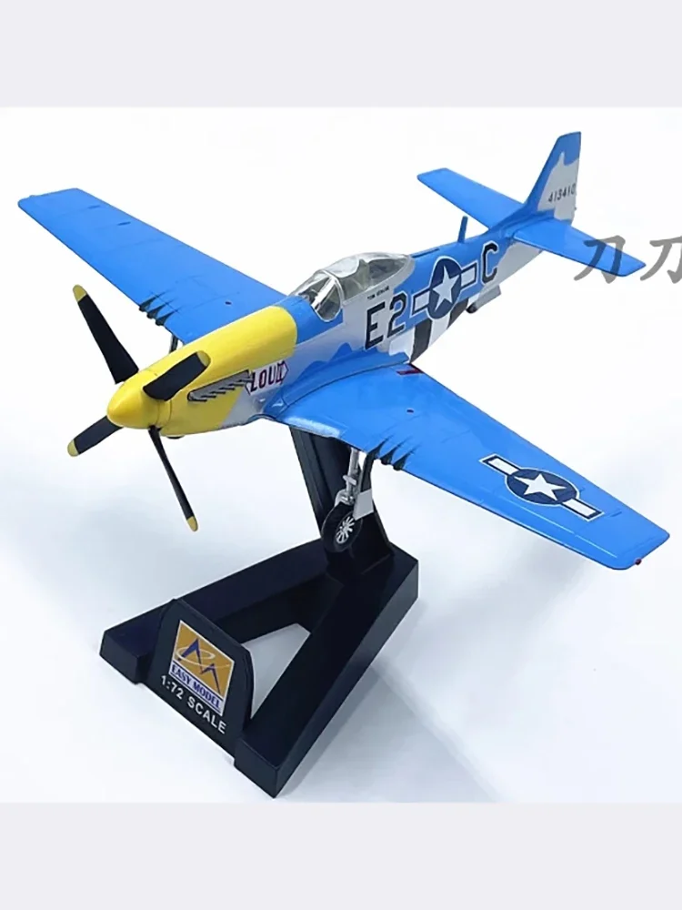 Diecast 1:72 Scale American WWII P51D Mustang fighter Plastic Finished Model Static Decoration Souvenir Gifts For Adult Boy