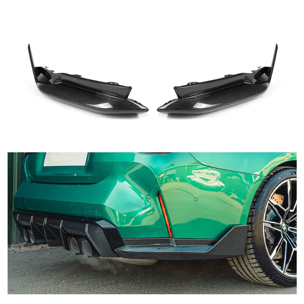 ODM/OEM For BMW G80 M3 G80 M4 Dry Carbon Fiber Rear Bumper Corner Splitter MP Style